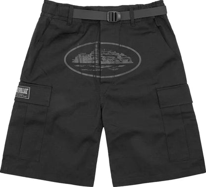 Corteiz Cargo Shorts - Triple Black