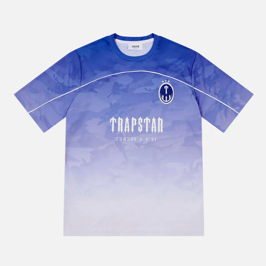 Trapstar Irongate Monogram Football Jersey - Blue/Camo