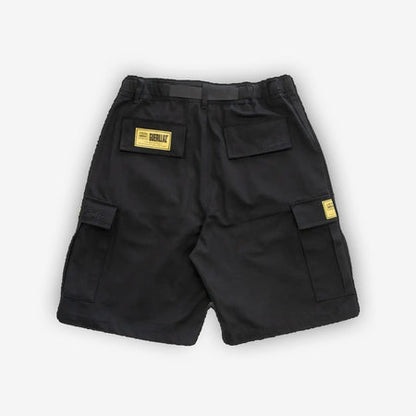 Corteiz OG Alcatraz Cargo Shorts - Triple Black