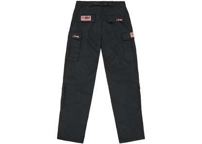 Corteiz Guerillaz Cargo Pants - Black/Pink