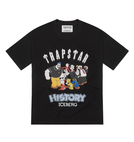 Trapstar X Iceberg Popeye + Chenille T - Black
