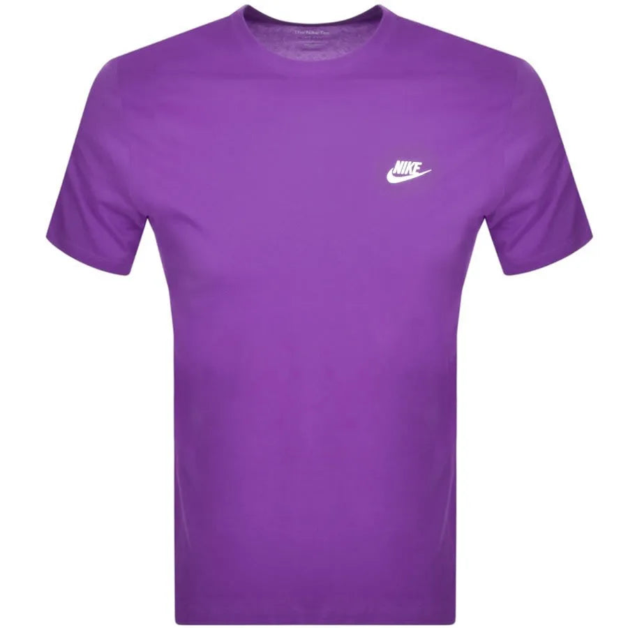 Nike Crew Neck Club T-Shirt - Purple