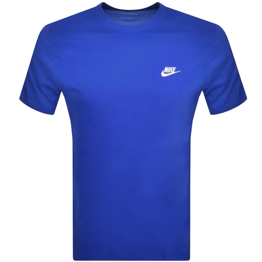 Nike Crew Neck Club T-Shirt - Blue