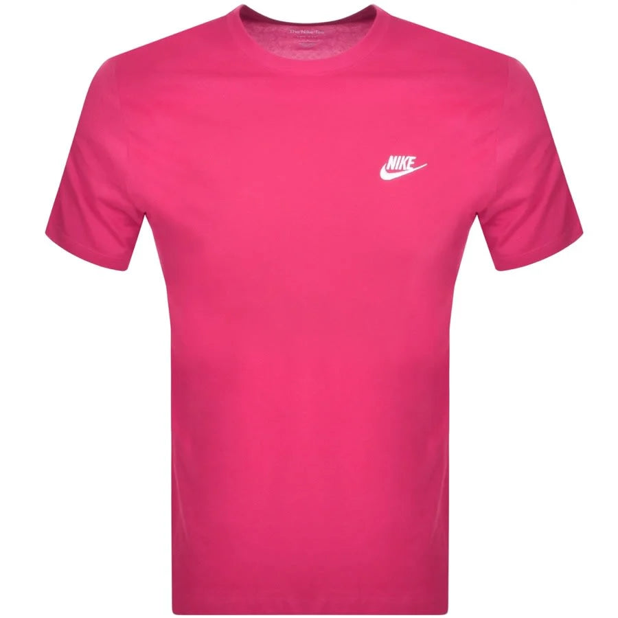 Nike Crew Neck Club T-Shirt - Pink