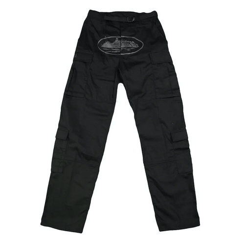 Corteiz Guerillaz Cargo Pants - Triple Black